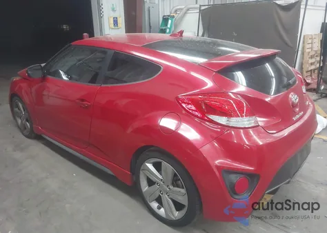 2015 Hyundai Veloster Turbo z USA, uszkodzony, nr VIN KMHTC6AE1FU249230